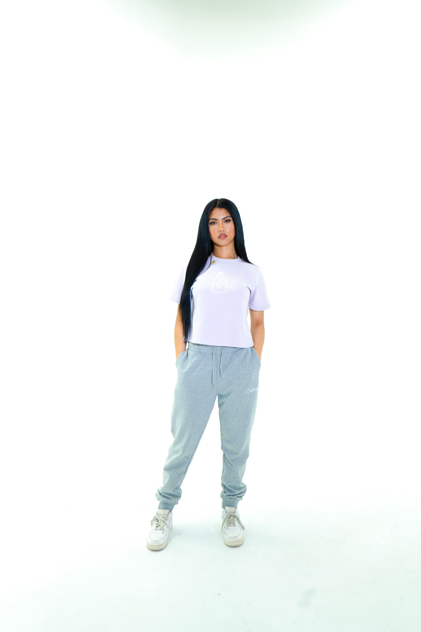 Ashkon Crest Cropped Terry Tee