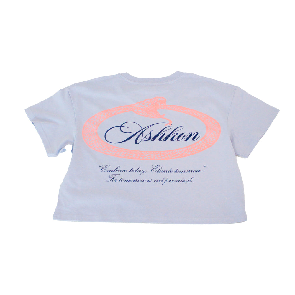 
                      
                        Ashkon Snake Crop Tee
                      
                    