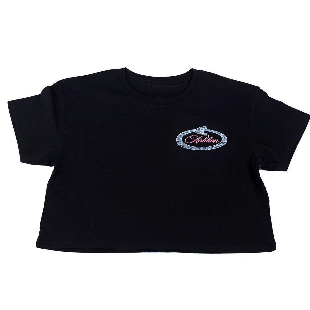 
                      
                        Ashkon Snake Crop Tee
                      
                    