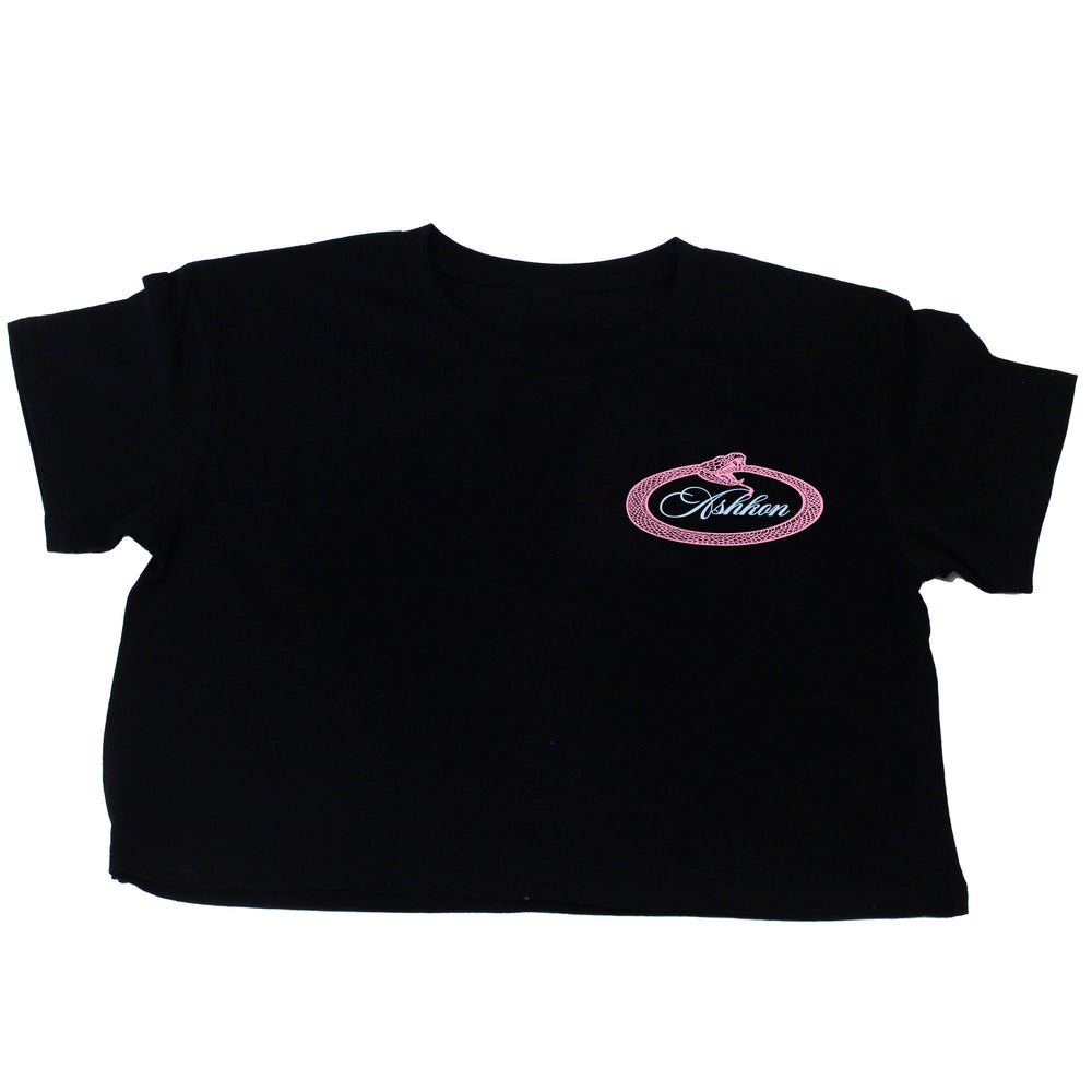 
                      
                        Ashkon Snake Crop Tee
                      
                    