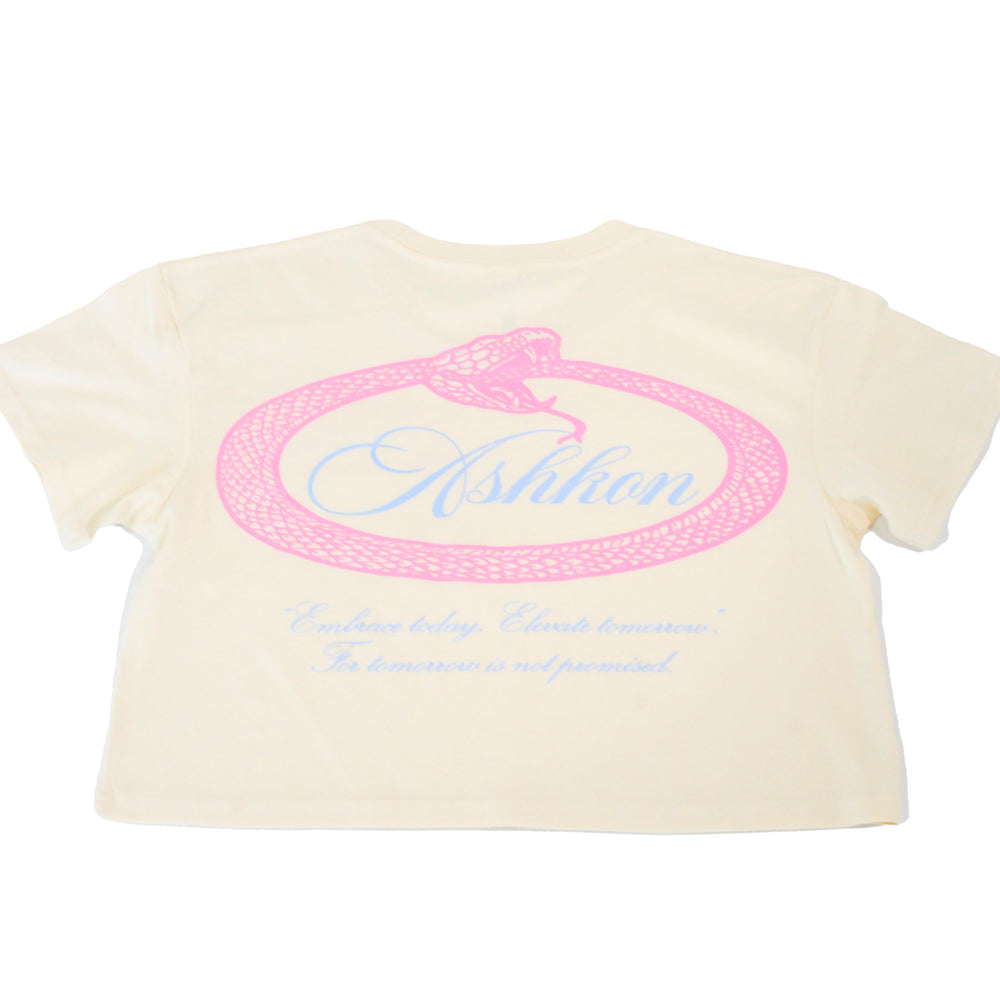 
                      
                        Ashkon Snake Crop Tee
                      
                    