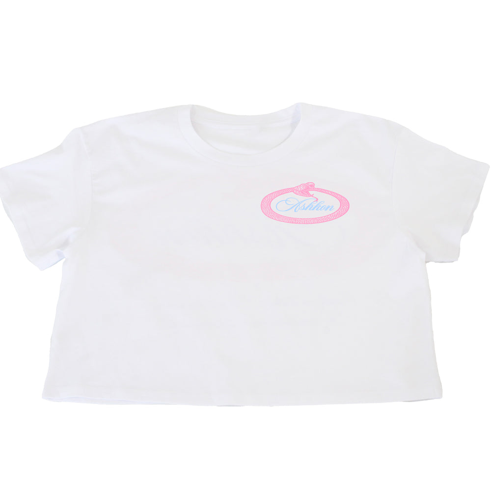
                      
                        Ashkon Snake Crop Tee
                      
                    